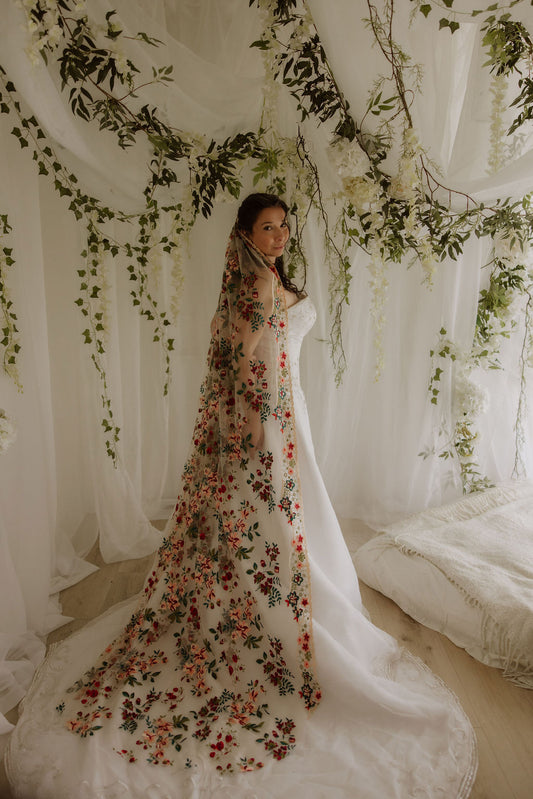 Jewel | Floral Wedding Veil