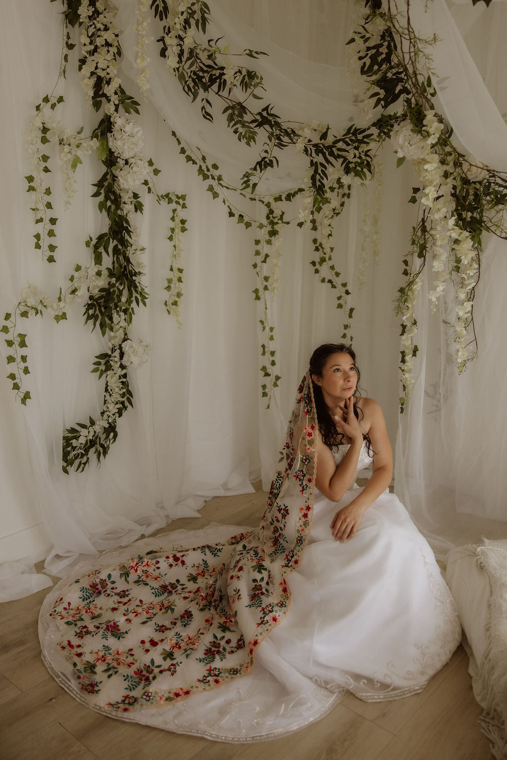 Jewel | Floral Wedding Veil