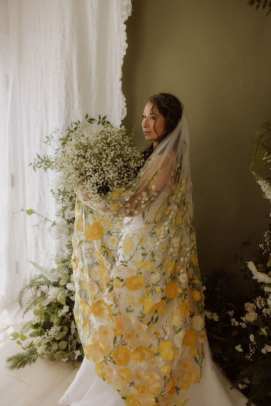 Sunrise Blvd | Floral Wedding Veil